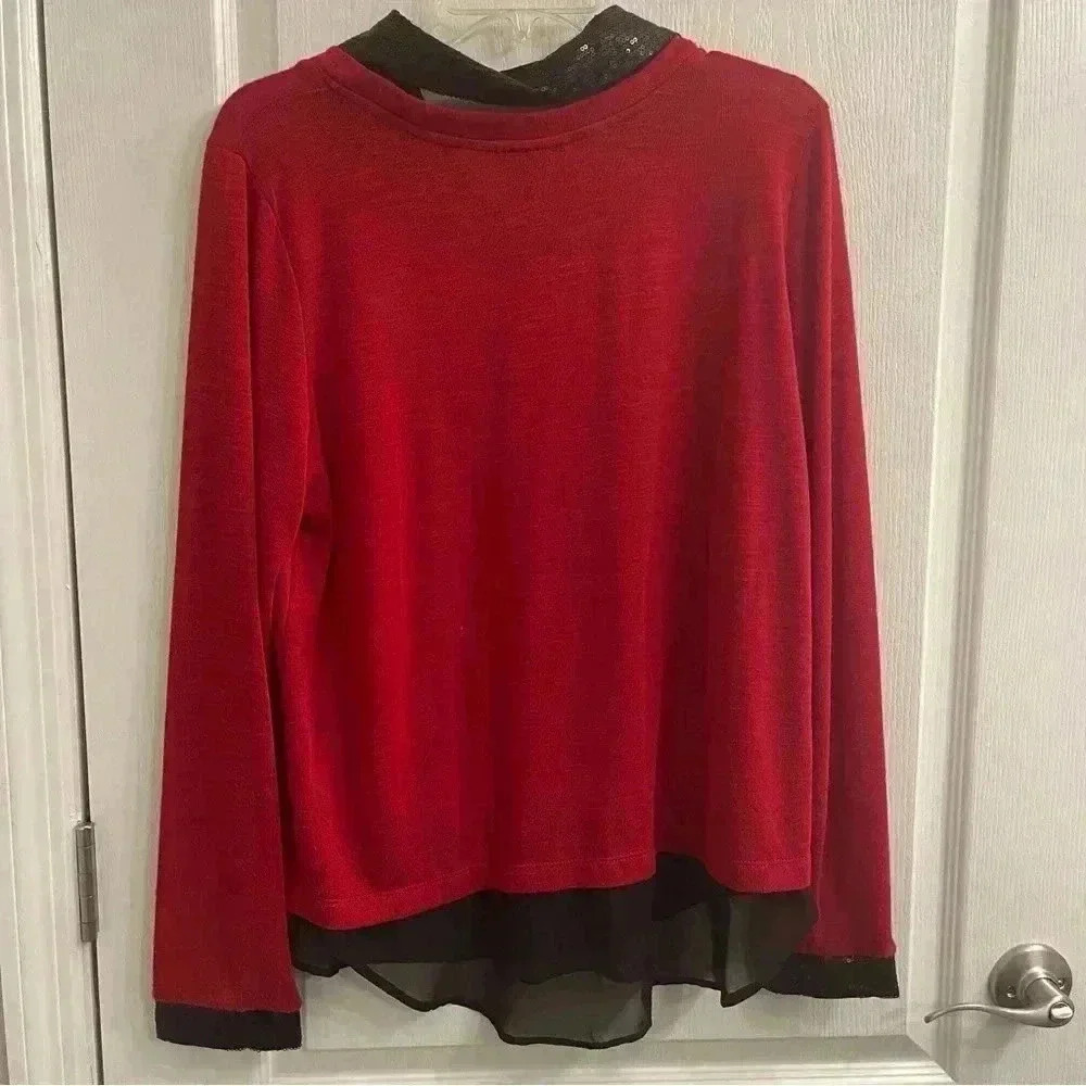 I.N. Studio Long Sleeve With Sequins - Picture 5 of 7